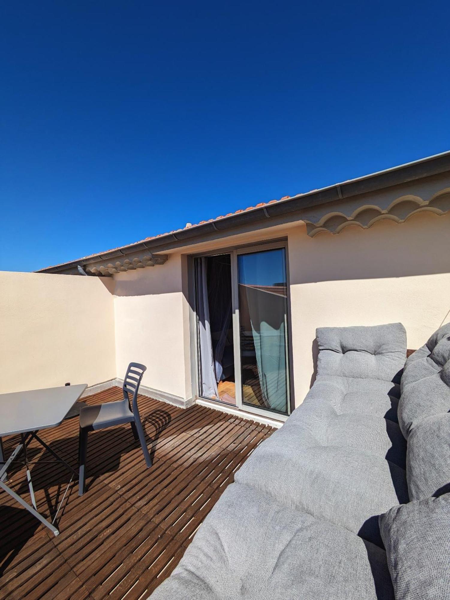 Studio Dernier Etage Le Nid D'Amour - Sejour Romantique, Mandara Beach, Juan-Les-Pins Luaran gambar